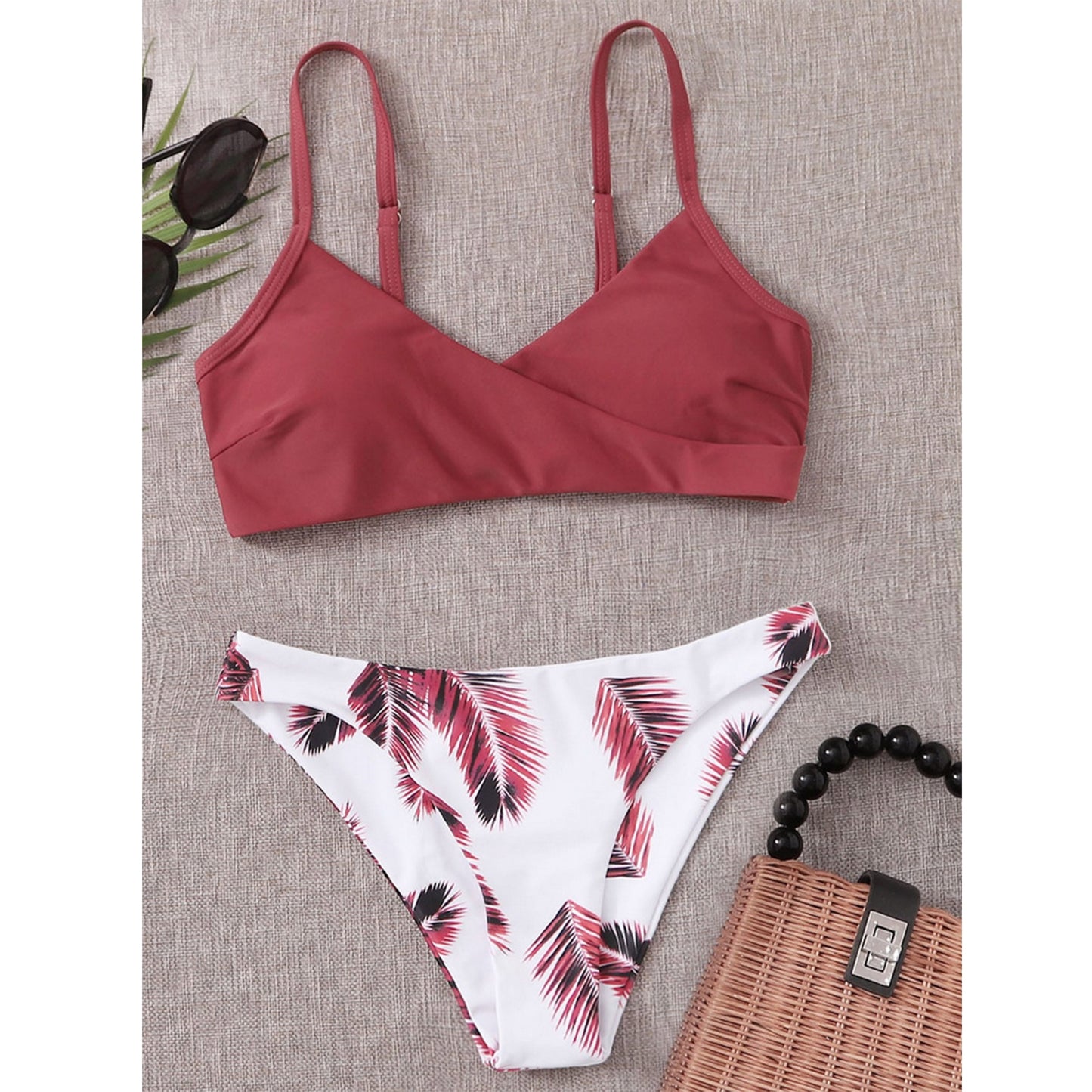 Women's swimsuit Bikini Swimwear Floral Random Print Bikini Set Push-Up Bikinis Sexy Biquini Swim Suit Female Beachwear Swimming